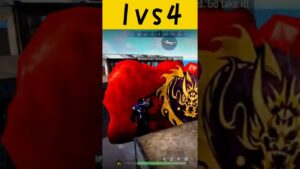 1vs4 clutch solo vs squad|JOZ FF|Garena free fire #short #raistar #totalgaming