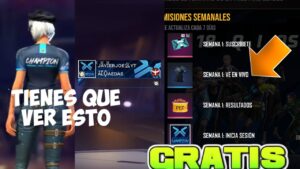 ASÍ PODRÁS RECLAMAR LA PLAYERA DE LA CHAMPION FREE FIRE LEAGUE A COMPLETA LAS MISIONES RECOMPENSAS