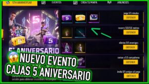 Asi es el Nuevo Evento De La Caja 5 Aniversario Que Llegara a Free Fire Latam 😎 | JORGEPLAYED