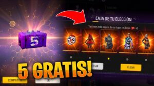 COMO RECLAMAR LAS 5 SKINS GRATIS DE FREE FIRE ANIVERSARIO GARENA - CAJA 5TO ANIVERSARIO