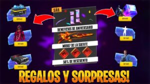EVENTO BENEFICIOS DE ANIVERSARIO,TODOS LOS REGALOS ANIVERSARIO GARENA FREE FIRE