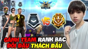 [FREE FIRE] SUPI CHƠI LỚN MỘT MÌNH CÂN 4 GÁNH ĐỒNG ĐỘI TOÀN RANK BẠC ĐỐI ĐẦU RANK THÁCH ĐẤU TỬ CHIẾN