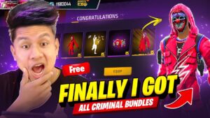 Finally I Got Most Rare Top Neon & Red Criminal For Free 😱 Tonde Gamer - Garena Free Fire Max