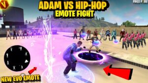 Free Fire Emote Fight On Factory Roof - Adam Vs Hip Hop Emote Challenge - Garena free fire