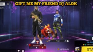 GIFTING  DJ ALOK ON 🥰 RANDOM PLAYER GARENA FREE FIRE #short #shorts