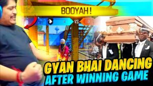 GYAN BHAI DANCING😂 ON LIVE 🔴 AFTER WINNING GAME😂🤣 - GARENA FREEFIRE