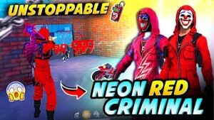 HOW TO GET FREE RED CRIMINAL IS Back!😱 NEON CRIMINAL BUNDLE FUNNY GAMEPLAY - GARENA FREE FIRE