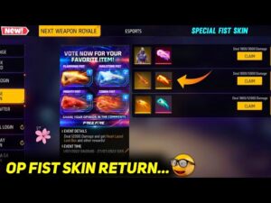 Indonesia Server Next Weapon Royale 😍 Op Fist Skin 😋 || Garena Free Fire