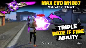 MAX EVO M1887 DAMAGE & SPECIAL ABILITY TEST 🔥 GARENA FREE FIRE