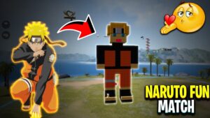 NARUTO Fun Match 😂 In Craftland || Craftland challenging fun Match in Garena free fire