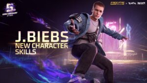 NEW CHARACTER SKILLS | J.Biebs | 5th Anniversary| Garena Free Fire Max