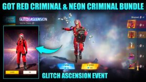 NEW NEON CRIMINAL BUNDLE | FREE FIRE NEW EVENT | TOP CRIMINAL BUNDLE IN FREE FIRE - GLITCH ASCENSION