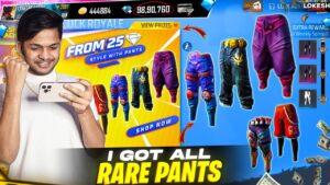 New Rare Pants Royale 🤯 Season 1 Pant , Hip Hop Pants Garena Free Fire