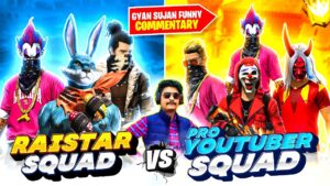 Raistar Squad vs Pro Youtuber Squad Challenge | Garena Free Fire Max