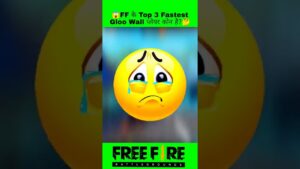 Top 3 Fastest Gloo Wall Legend Player in India 😱 | Garena free fire 🔥 #shorts #freefire #short #ff