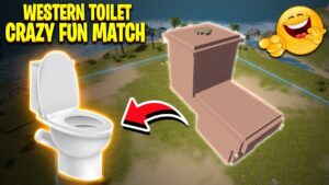 Western Toilet Fun Match 😂 In Craftland || Craftland challenging fun Match in Garena free fire