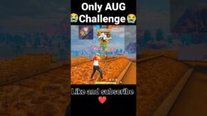 1 VS 4 clutch 🤯 with only aug challenge 😭। garena free fire।#shorts #short