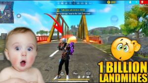 Amazing Experiment On 1 Billion Landmines -Garena FreeFire Max #shorts #freefireshorts