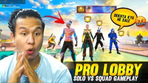 Blue Criminal Pro Lobby Solo Vs Squad 16 Kills OP Gameplay 😱 Unexpected Ending - Garena Free Fire