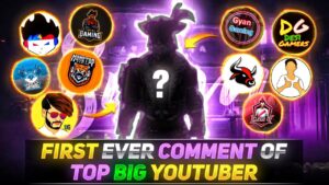 FIRST EVER *COMMENT* OF TOP BIG YOUTUBER😲 || GARENA FREE FIRE