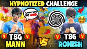 Hypnotize Challenge In Free Fire 😵‍💫 With Tsg Mann 😭 Who Wins This Challenge - Garena Free Fire