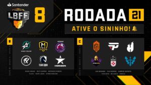 LBFF 8 - Rodada 21- Grupos B e C | Free Fire