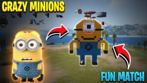 Minion Fun Match 😂 In Craftland || Craftland challenging fun Match in Garena free fire