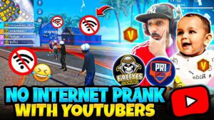 No Internet Prank With Chota Aawara 😂 || Garena Free Fire