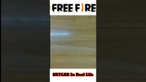 SKYLER Character In Real Life 😱 Garena free fire #short #freefireshorts #skyler