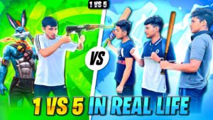 Subscriber Abused me 🤬 1 vs 5 Revenge In Real Life 🔥 - Garena Free Fire