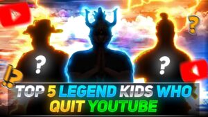 TOP 5 LEGEND KID PLAYER WHO QUIT YOUTUBE😭 || GARENA FREE FIRE