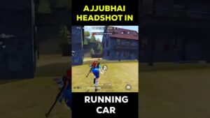 AJJUBHAI OP ONE TAP HEADSHOT IN RUNNING CAR - GARENA FREE FIRE #shorts #short