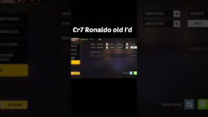 Cr7 Ronaldo old I'd video 😱 Garena free fire cr7,#shorts #viral #freefire #cr7