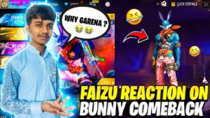 Faizu Reaction After Bunny Bundle Come Back 🤣 Why Garena - Garena Free Fire