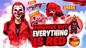 Free Fire But Everything is Red Solo Vs Squad Challenge - Garena Free Fire Max