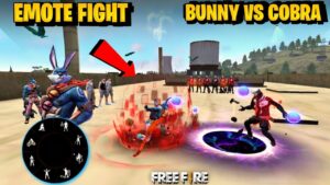 Free Fire Emote Fight On Factory Roof - Bunny Vs Cobra Emote Challenge - Garena free fire