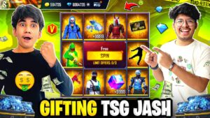Free Fire Gifting All Rare Bundles 😱 In TSG Jash Id 😍 Naughty Emotes😂 - Garena Free Fire
