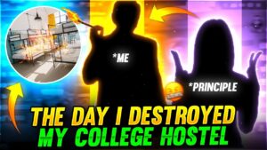 I DESTROYED MY COLLEGE HOSTEL 🤣😀 FUNNY STORY - Garena Free Fire