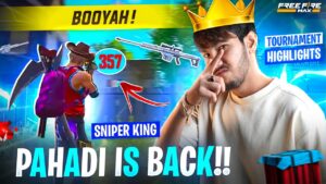 PAHADI IS BACK || SNIPER MONTAGE - GARENA FREE FIRE