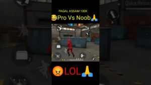 Pro Vs noob😎 and #shorts video garena free fire gaming #viral #shorts