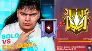 SOLO VS ESCUADRAS !! DE PLATINO A GRAN MAESTRO !! FREE FIRE