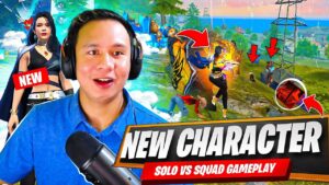Solo Vs Squad with New Character Luna 😱 2x Rate of Fire & Movement Speed Up 😎 Garena Free Fire Max