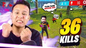 36 Kills with Girl Ayush Bhai @UnGraduate Gamer😍 Very Smart Enemy Try to Kill Me - Garena Free Fire