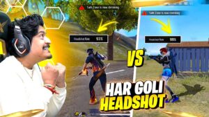 99% Headshot Rate vs 93% Headshot Rate Free Fire  | 1v1 | Garena Free Fire
