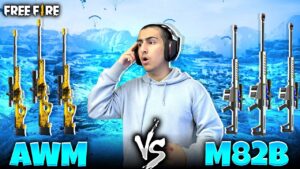 AWM Vs M82B😱biggest Versus In Free Fire History 4 Vs 4 - Garena Free Fire