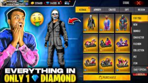 EveryThing In 1 Diamond 😨 Black Criminal - Garena Free Fire
