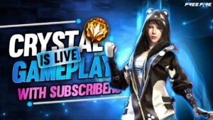 FREE FIRE GIRL LIVE | LIVE GAMEPLAY WITH SUBSCRIBERS | GARENA FREE FIRE #crystalgirl #freefirelive