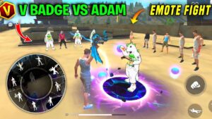 Free Fire Emote Fight On Factory Roof 😈 V Badge Player Vs Adam Emote Fight - Garena Free Fire 🔥