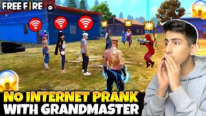 Grandmaster Lobby😱No Internet Prank In Cs Rank 4 To 3😨- Garena Free Fire