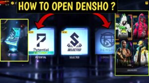 HOW TO OPEN DENSHO TREND || FF NEW EVENT || FREE FIRE NEW EVENT || DENSHO TREND